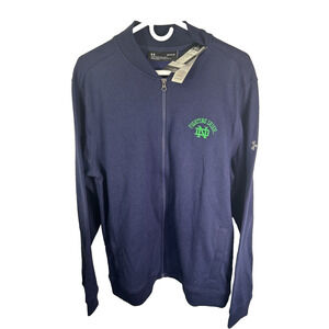 NWT-Men’s Under Armour Notre Dame Fighting Irish Sideline Full Zip Jacket Large